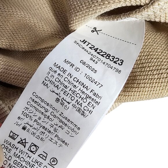 SHEIN Girls Cat Ear Hoodie, Lace Up Arm, Crop,Pullover, Beige, Size 10Y - Picture 6 of 8